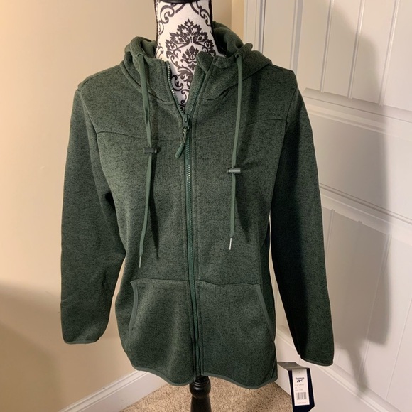 Reebok Jackets & Blazers - Reebok Green Zip-Up Hoodie NWT